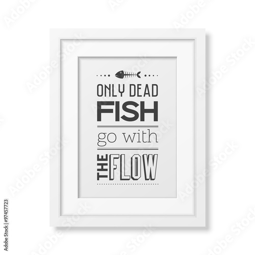 Quote typographical Background in the white frame 