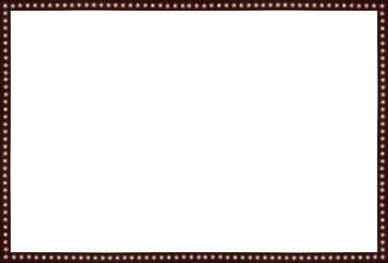 Red Back stage Light on white Space Background Frame