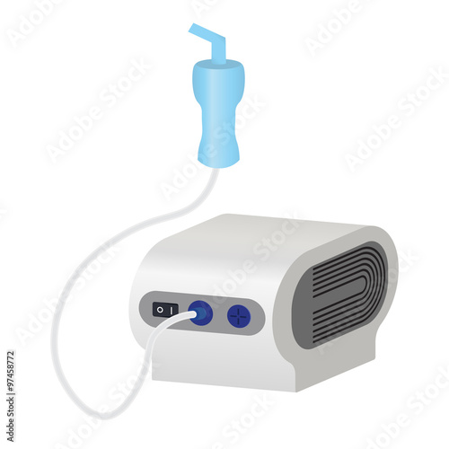 Nebulizer from asthma and respiratory diseases in vector