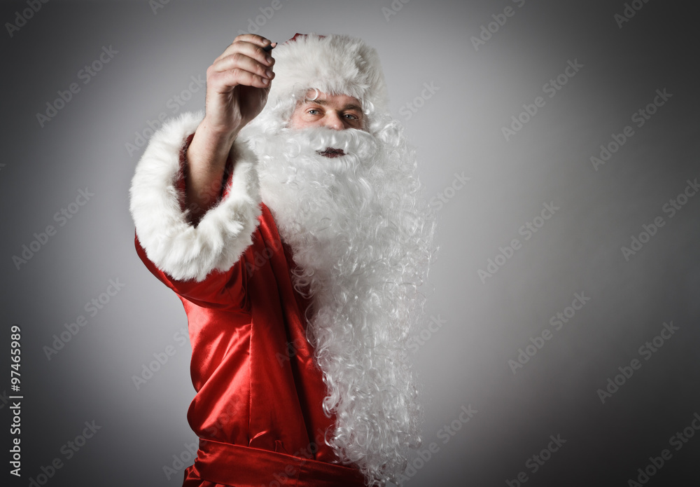 Santa Claus is writing Santa Claus is writing