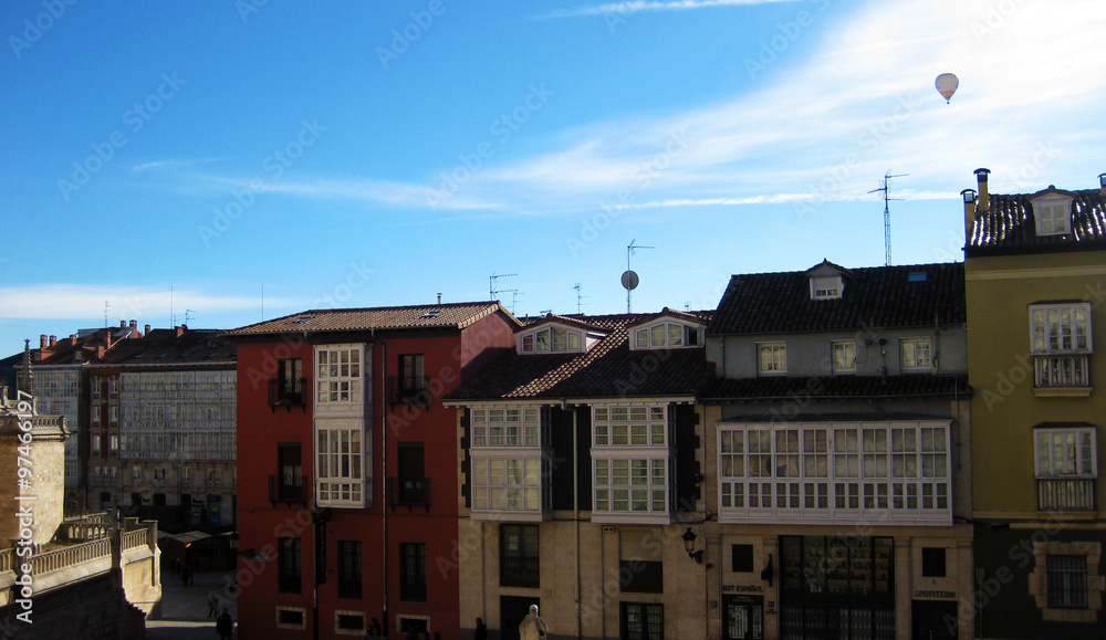 Calles céntricas de Burgos, España Calles céntricas de Burgos, España