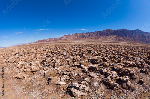 Dirty salt desert in the middle of Death Valley