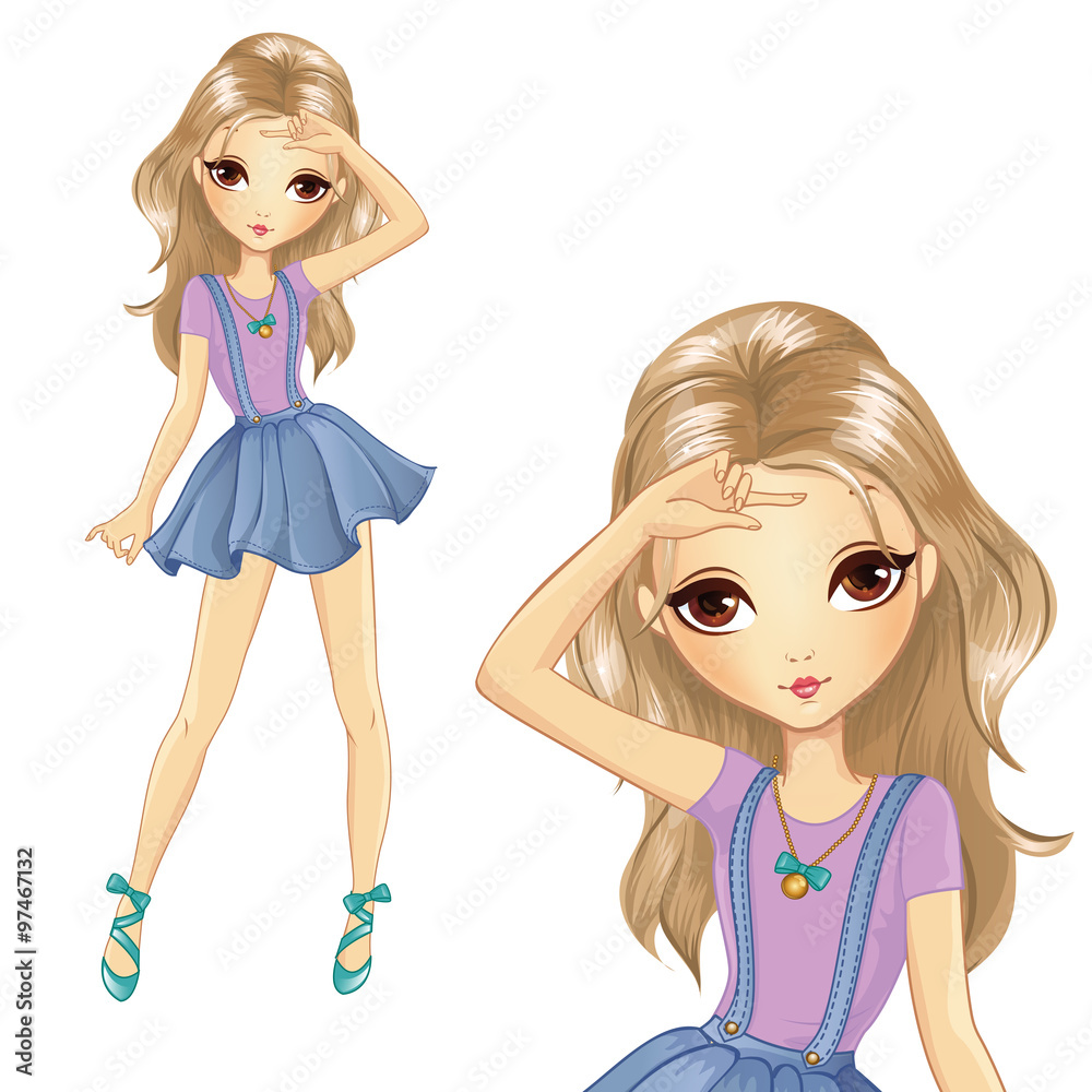 Girl In School Denim Skirt Girl In School Denim Skirt