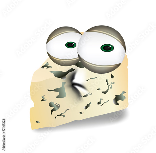 Sad yellow yellow cheese cartoon, a depressed, disappointed Edam, Gouda or Emmental character.