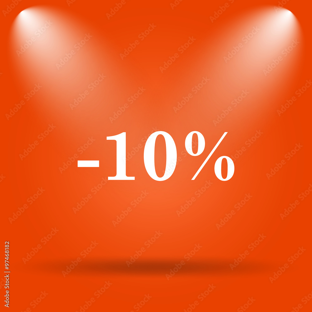 10 percent discount icon 10 percent discount icon