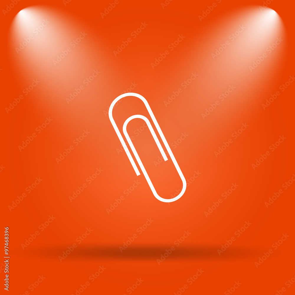 Obraz premium Paperclip icon