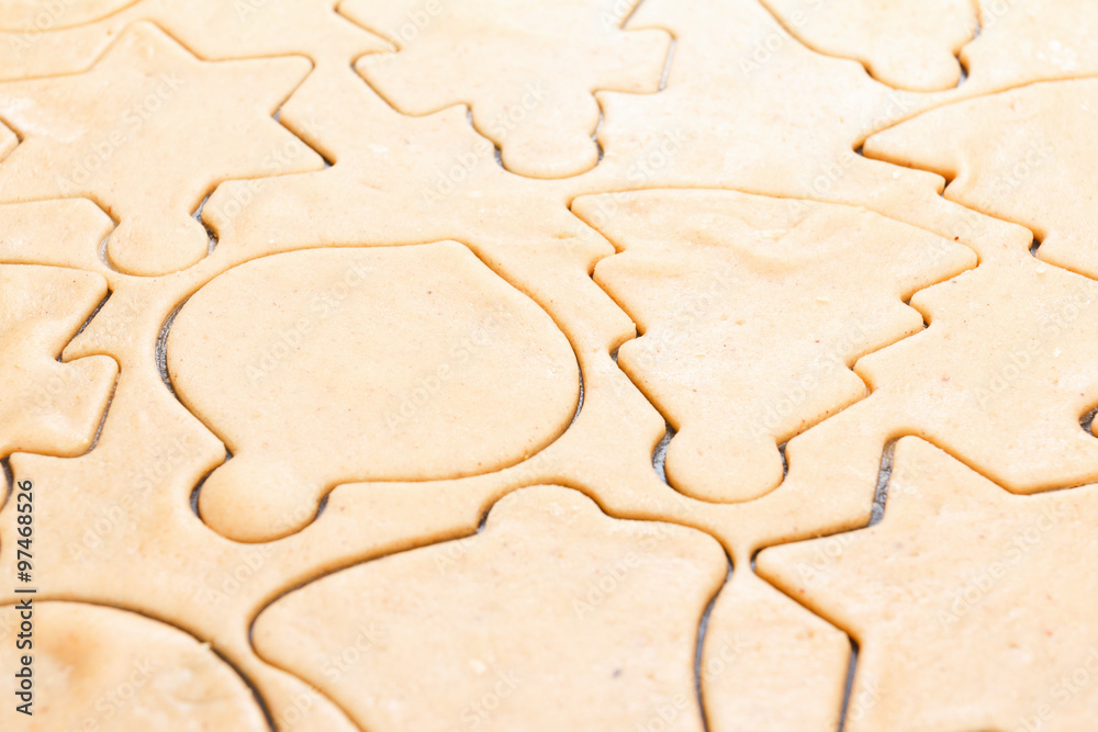 Christmas homemade gingerbread cookies