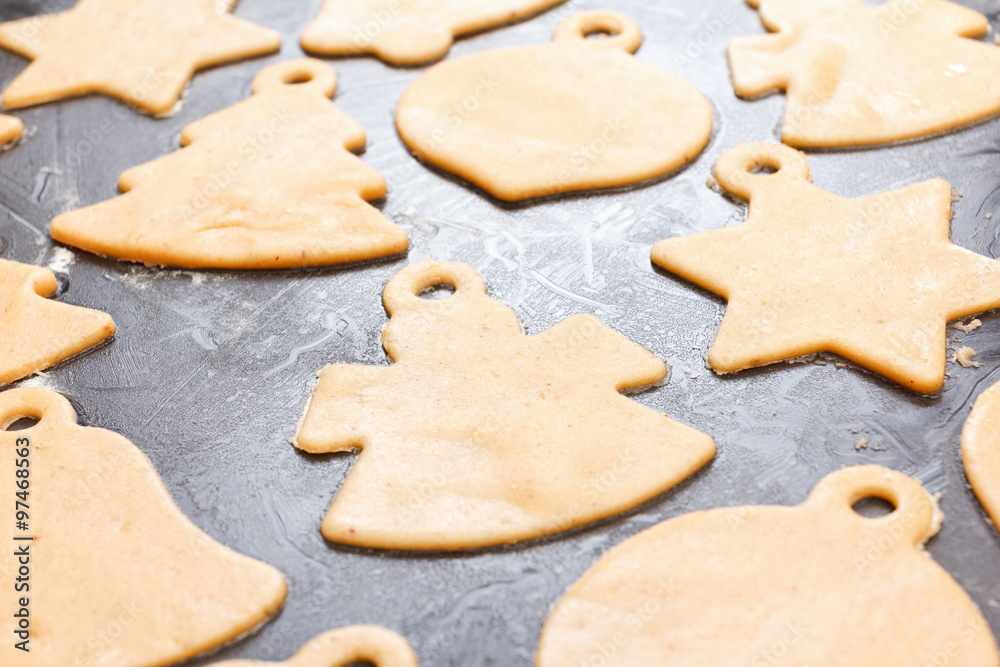 Christmas homemade gingerbread cookies