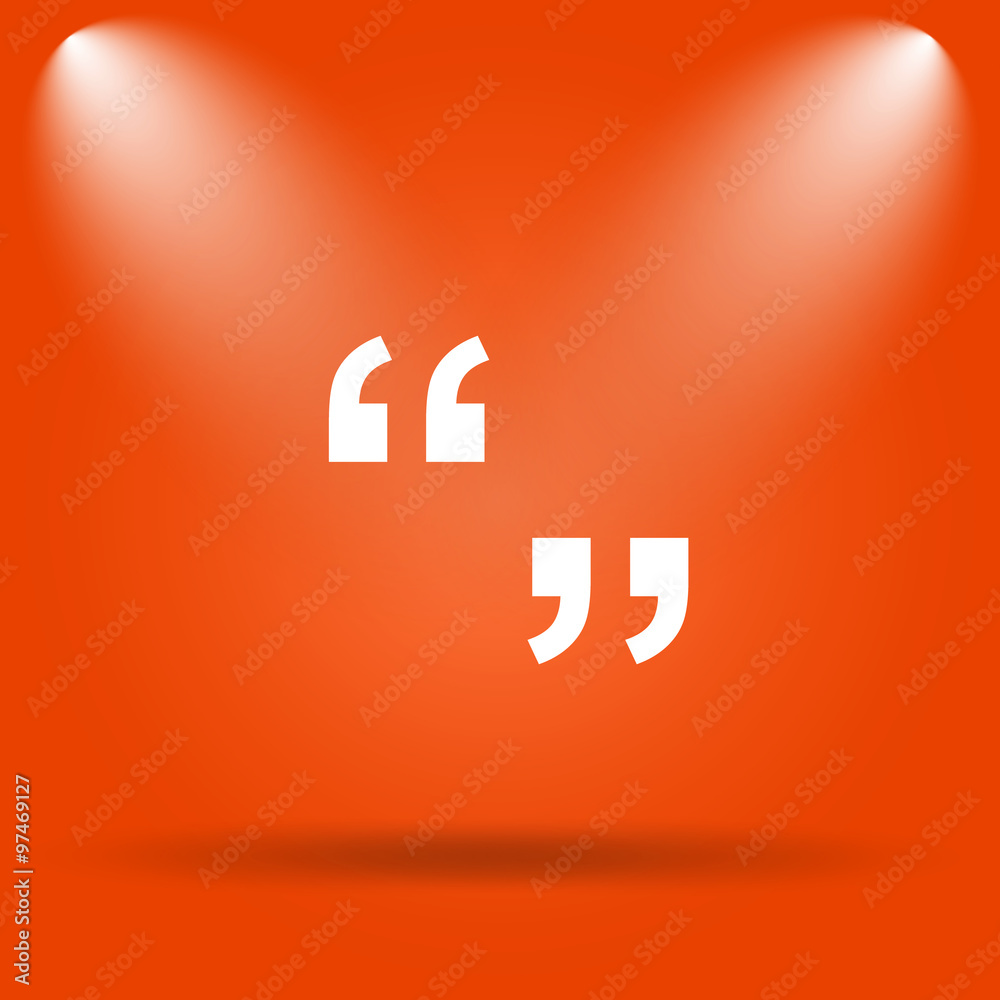 Fototapeta premium Quotation marks icon