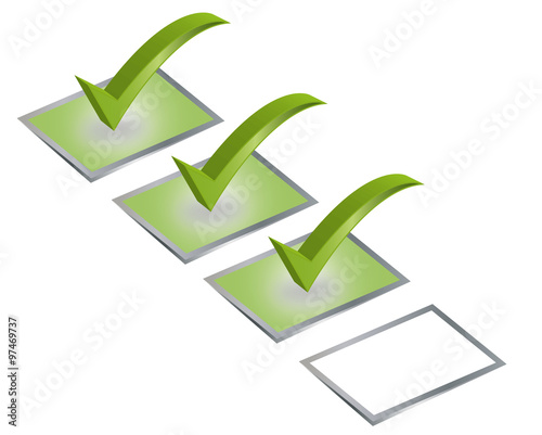 Valider - Validation - Cocher -  Confirmer