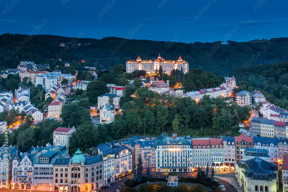 World-famous for its mineral springs, the town of Karlovy Vary
