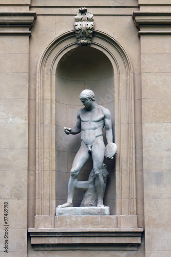 Obraz na płótnie statue - jardin du Palais St-Pierre - Lyon w salonie