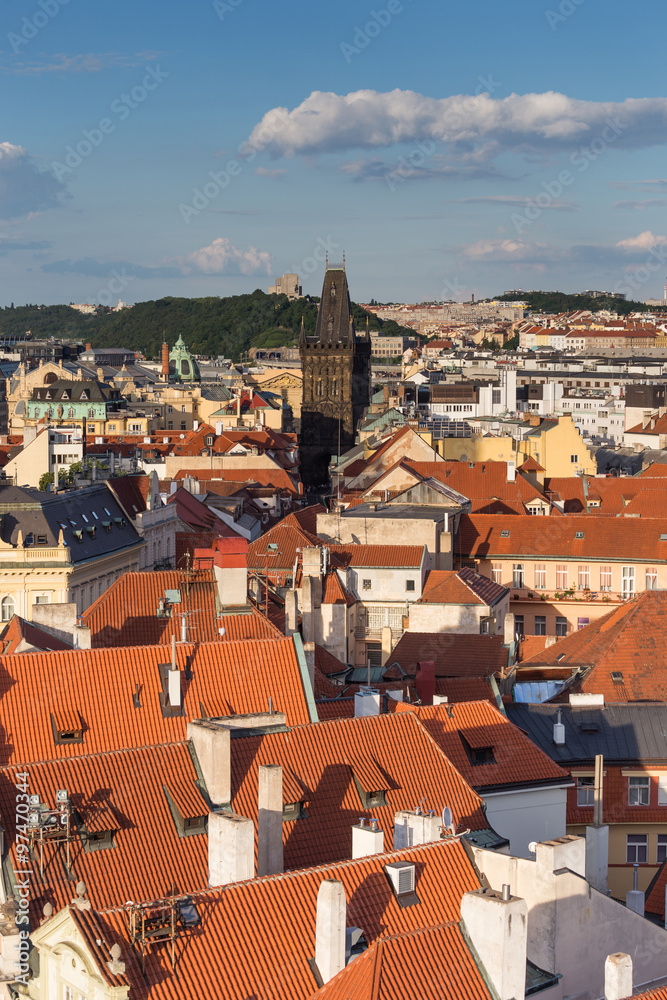 Fototapeta premium 15 June 2014 : PRAGUE IN CZECH ,View from Prague astronomical
