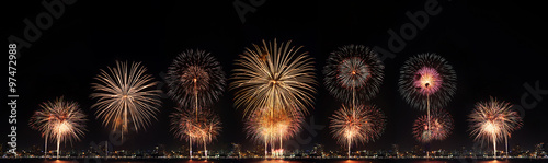 High resolution firework on black background © M21Perfect
