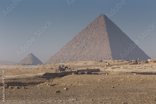 Egypt. Cairo - Giza. General view of pyramids