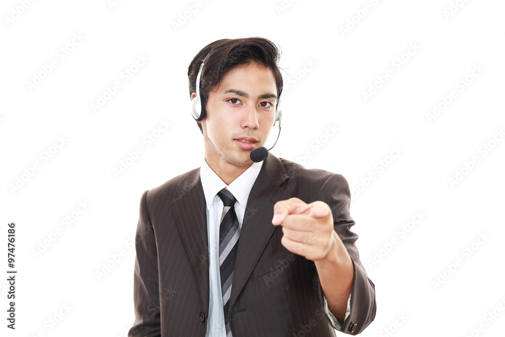 笑顔のオペレーター