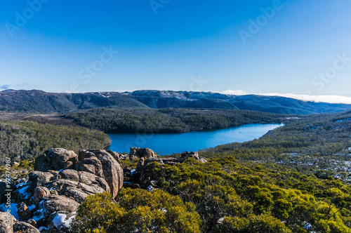 View from lookout at Mount Field National Park, Tasmania
