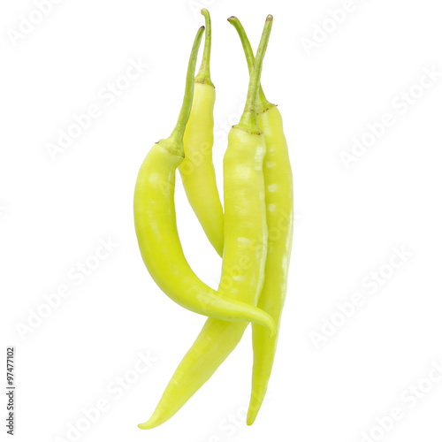 Banana Pepper isolated on white background