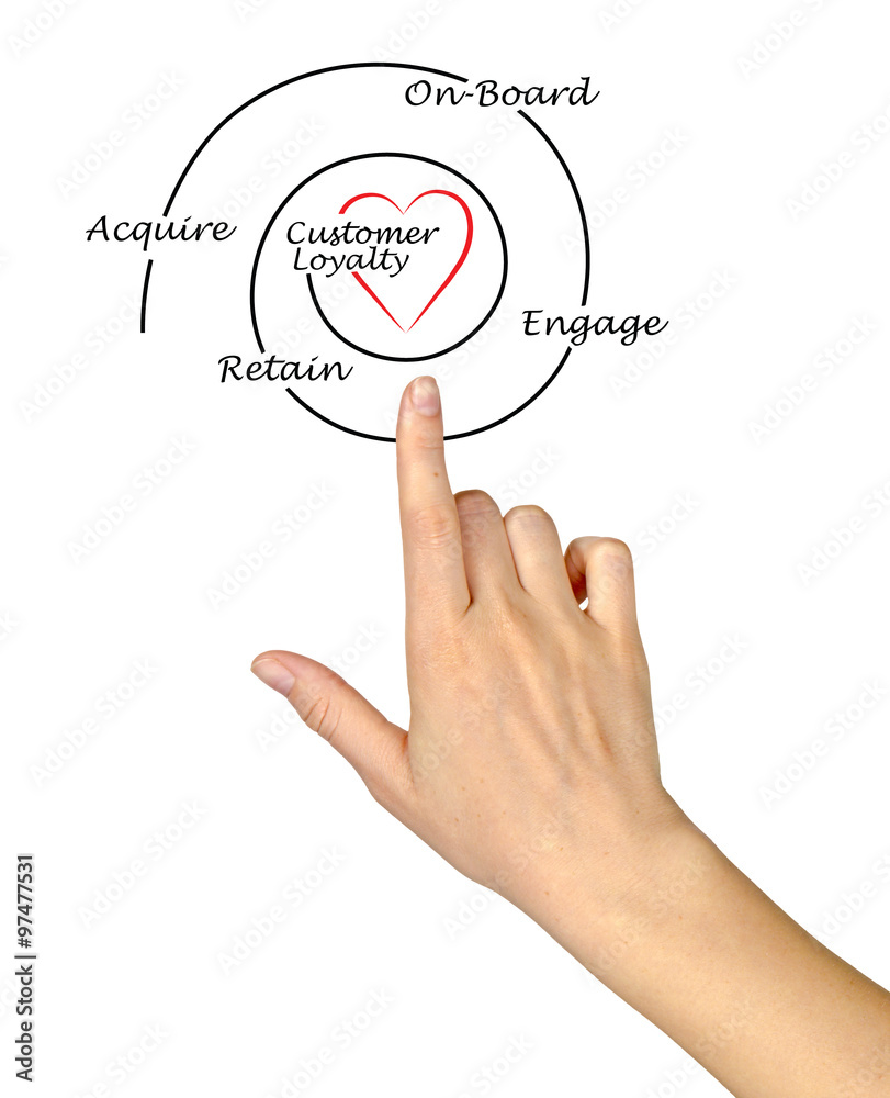 Fototapeta premium Diagram of Loyalty
