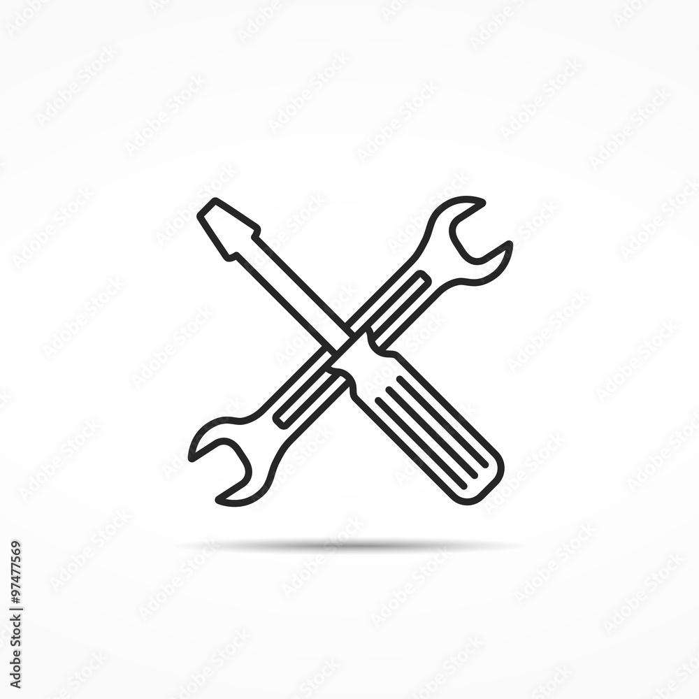 Tools Line Icon Tools Line Icon