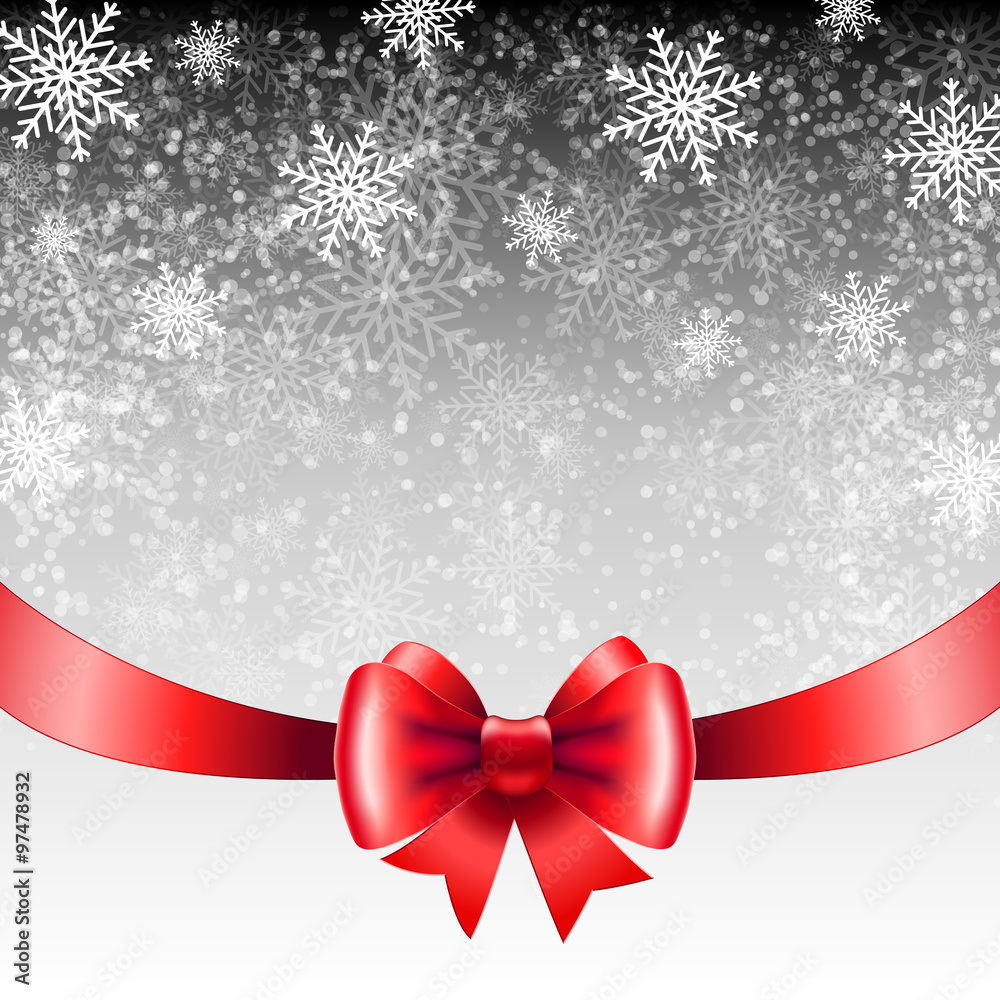 Christmas background with snowflakes.