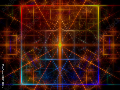 Abstract digitally generated bright background with light effect © olgasalt