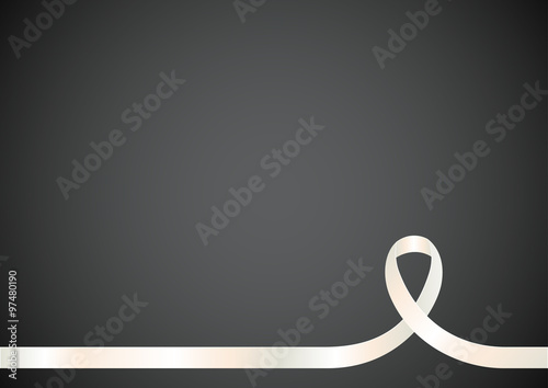 Lung Cancer Awareness Ribbon