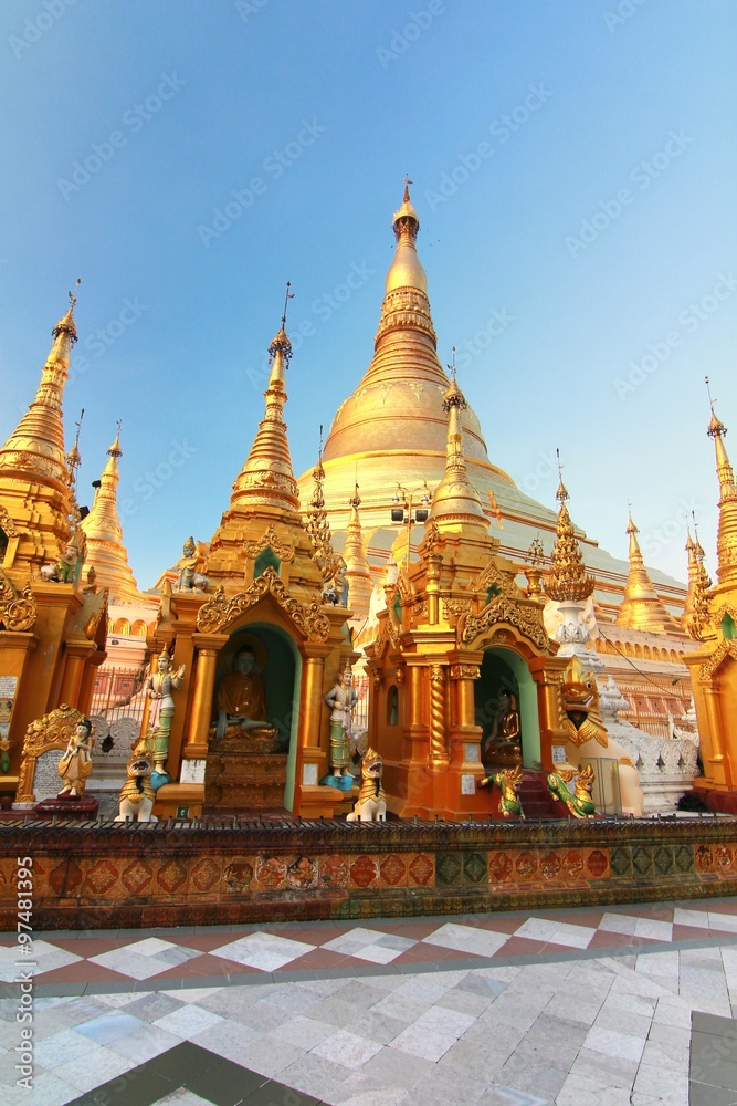  The Shwedagon Pagoda also known as the Great Dagon Pagoda and the Golden Pagoda, is a gilded stupa located in Yangon, Myanmar