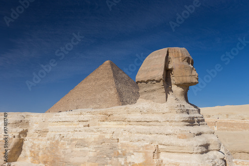 Egypt. Cairo - Giza. General view of pyramids