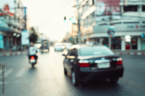 Blurred of car on road © Successo images