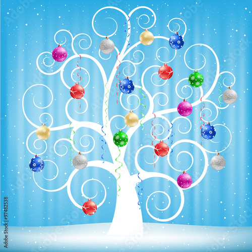 Christmas toys and tree