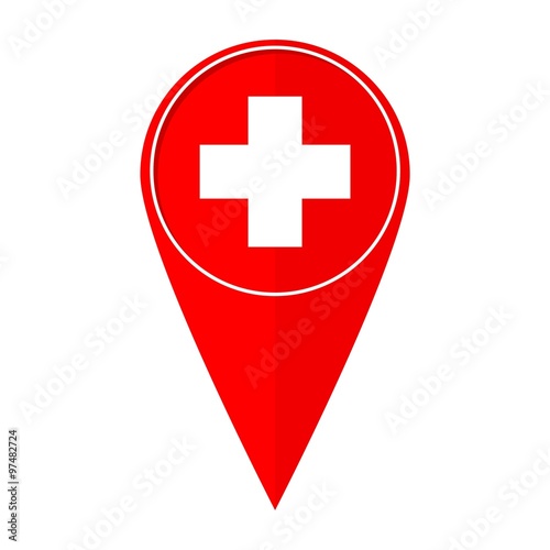 Map pointer Plus, Hospital, Pharmacy, Clinic