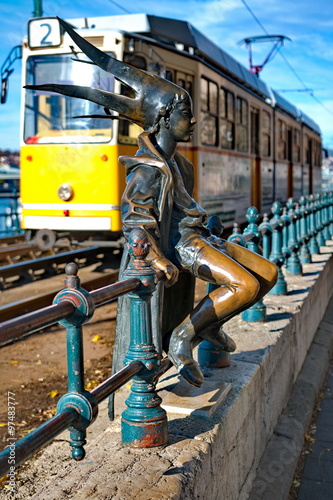 Photography Little princess statue in Budapest