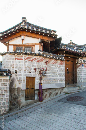 Bukchon Hanok village in Seoul, South Korea photo