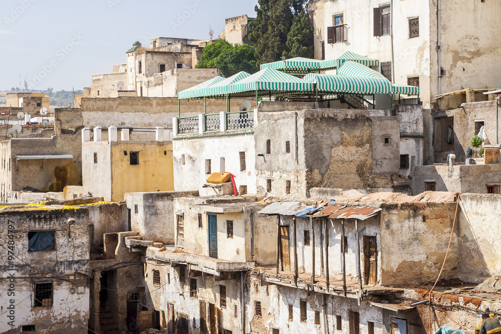 view of old medina in Fes view of old medina in Fes