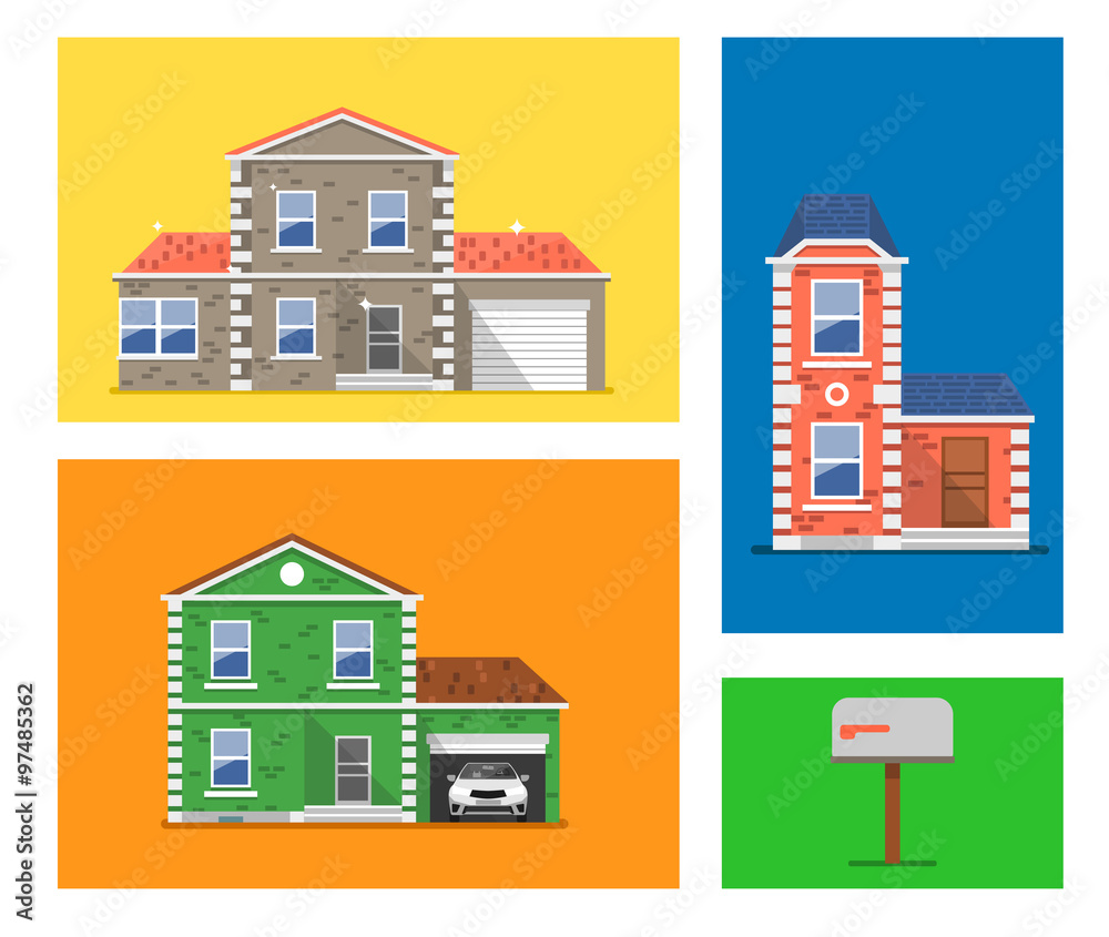 House colorful illustration. House colorful illustration.