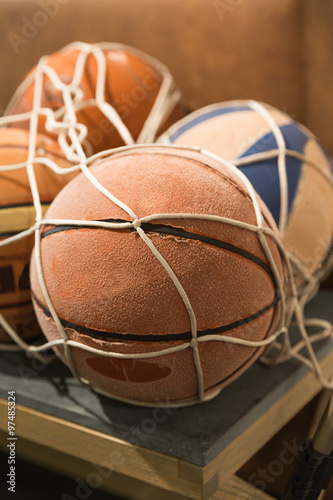Vintage basket balls