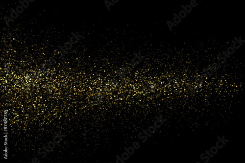 Vector gold glittering sparkle stardust background