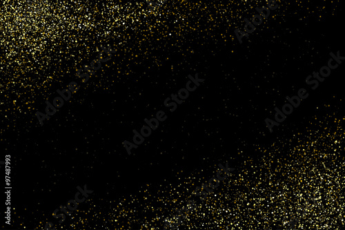 Vector gold glittering sparkle stardust background