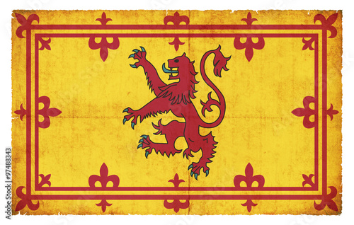 Grunge-Flagge Schottland (Royal Standard)
