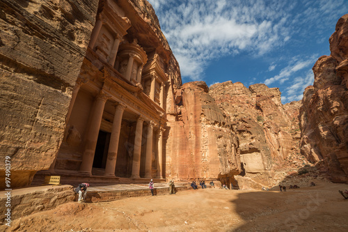 Canvastavla Ancient temple in Petra, Jordan