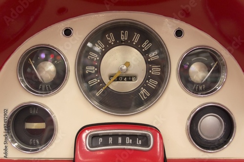 Classic car dashboard