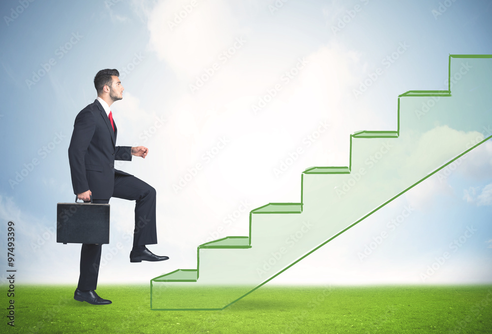Stepping up a staircase Stepping up a staircase