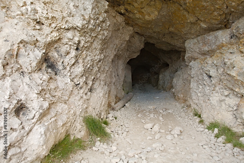 Tunnel in stone