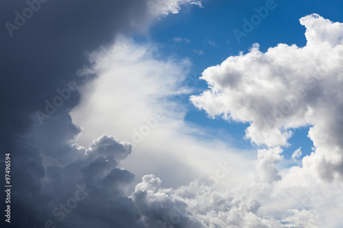 Fototapeta Naklejka Na Ścianę i Meble -  Stormy clouds on the sky
