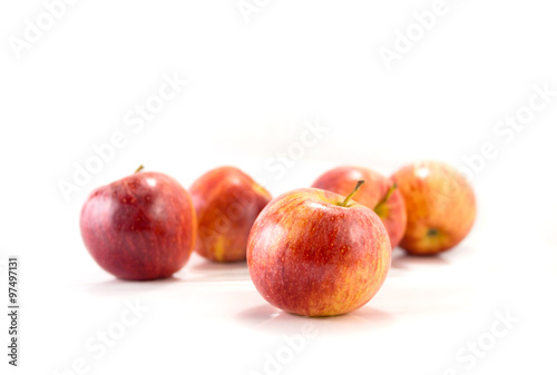 Isolated red apples