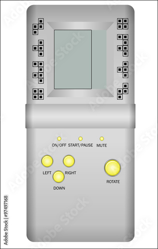 Old-fashioned tetris device