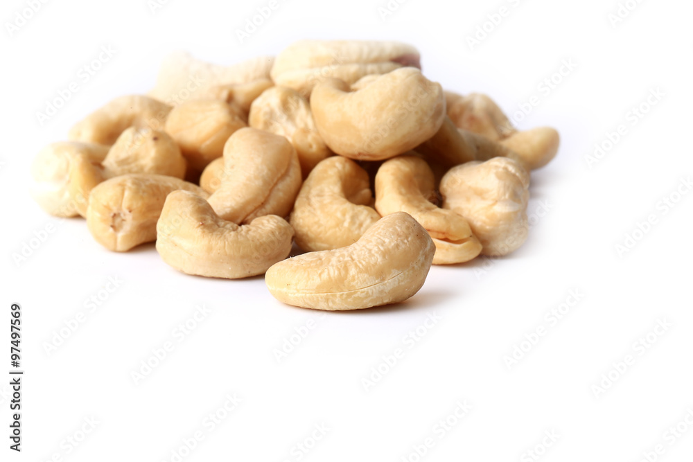 Cashew nuts isolated on a white background eco organic healthy lifestyle soft selective focus Cashew nuts isolated on a white background eco organic healthy lifestyle soft selective focus