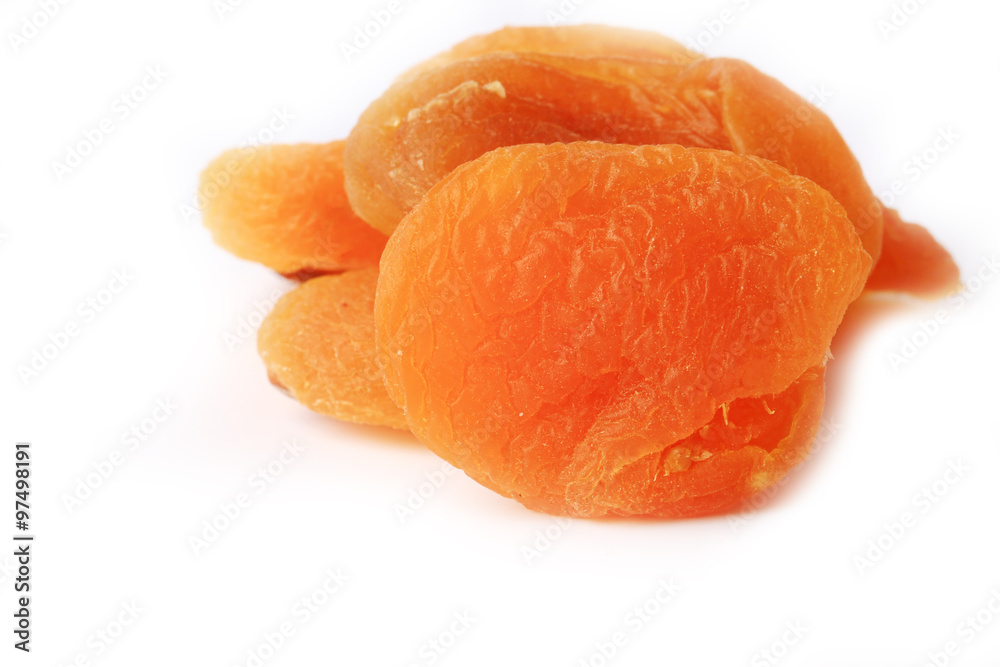dried apricots isolated on white background dried apricots isolated on white background