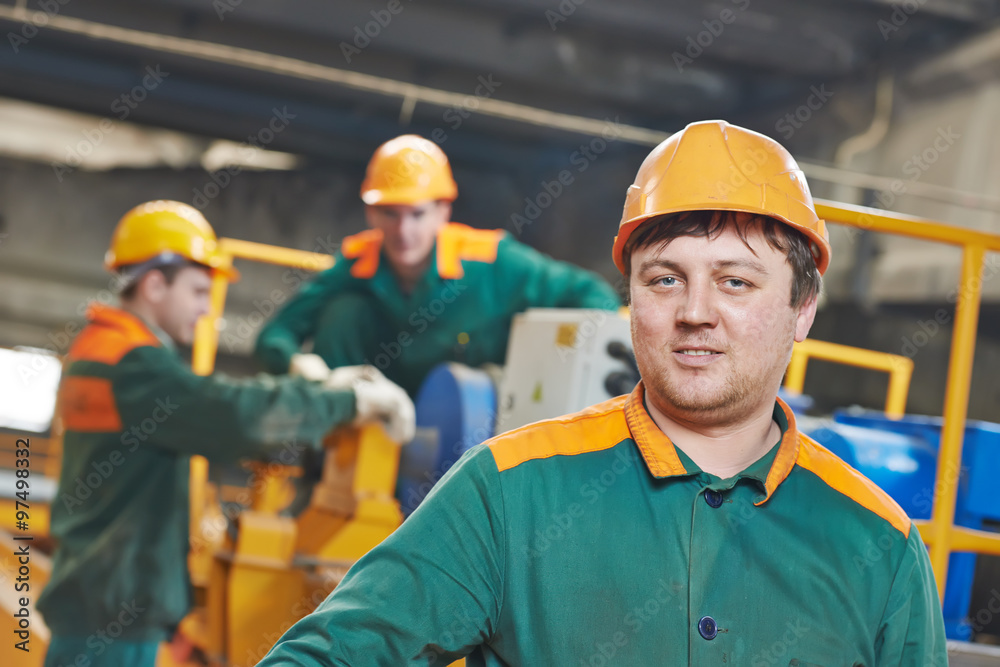 industrial factory worker portrait industrial factory worker portrait